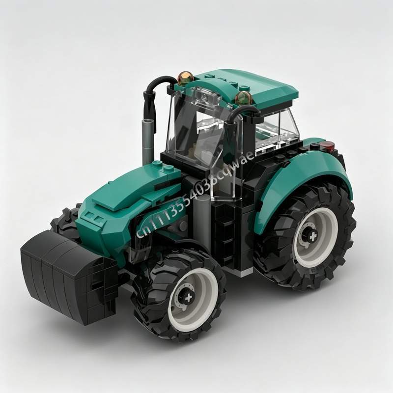 Farming Agriculture Model - 238-teiliger Traktor-Bausatz Landwirtschaftliches Fahrzeug MOC Bausteine