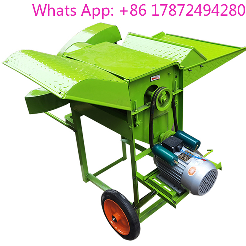 Rice Thresher Machine - 100-200KG/H Weizendreschmaschine Landwirtschaftliche Sojabohnen-, Sorghum-, Sesam-