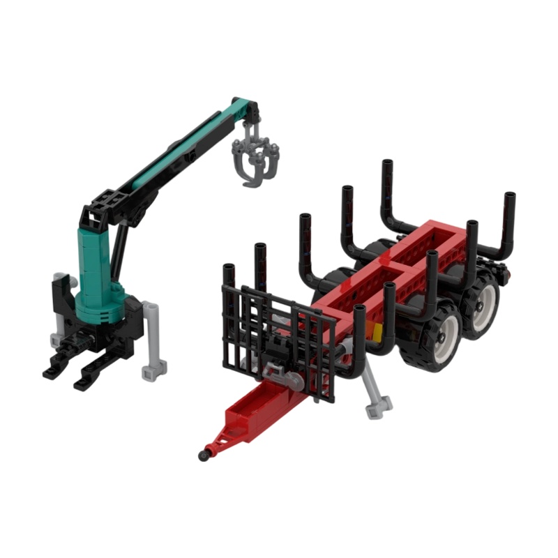 Farming Agriculture Model - City Traktor MOC Bausteine, Landwirtschaftliches Nutzfahrzeugmodell,