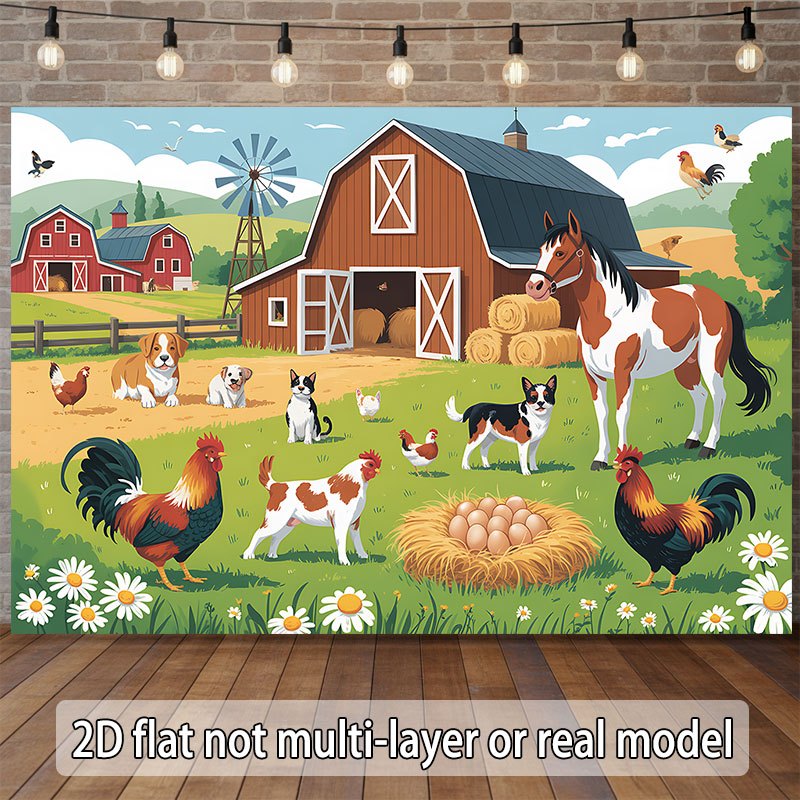2D-Flachdesign, einteiliges Ba – Agriculture Farming School Bewertung und Preis
